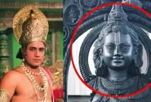 Why is the statue of Ram Lala's black?